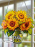 Everlasting Sunflowers in Vase Personalised